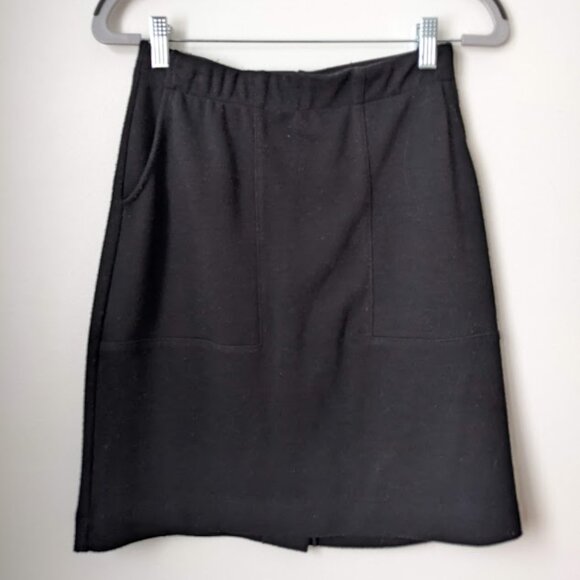 Black Pencil Skirt Canadian Designers Annie 50 S - Picture 1 of 5